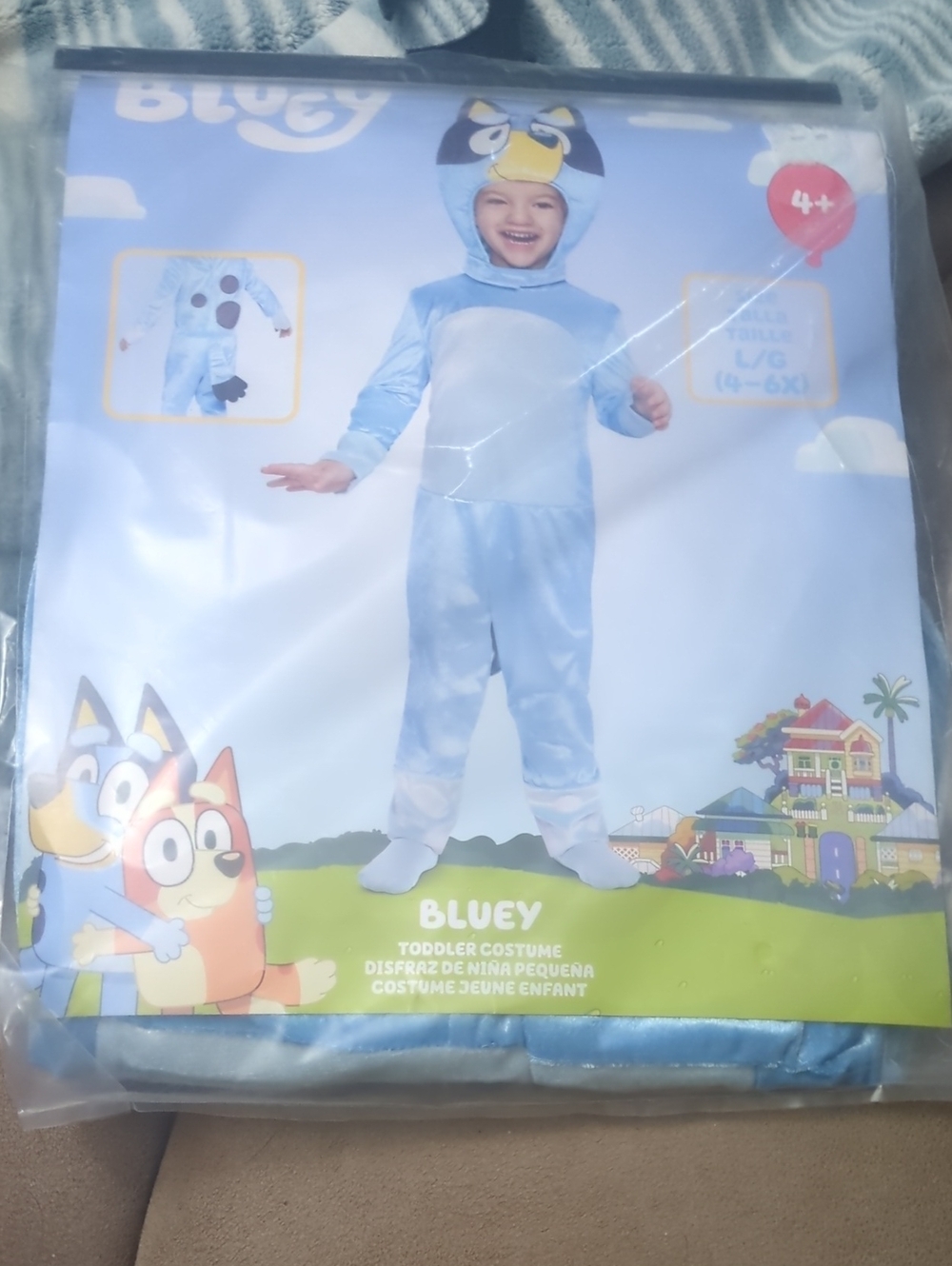 Disguise Bluey Light Blue Toddler Costume by Disguise